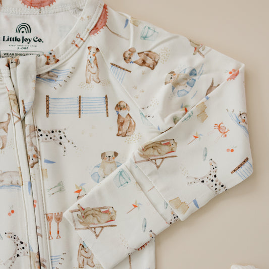 Beach Pawty Bamboo Zippy Romper