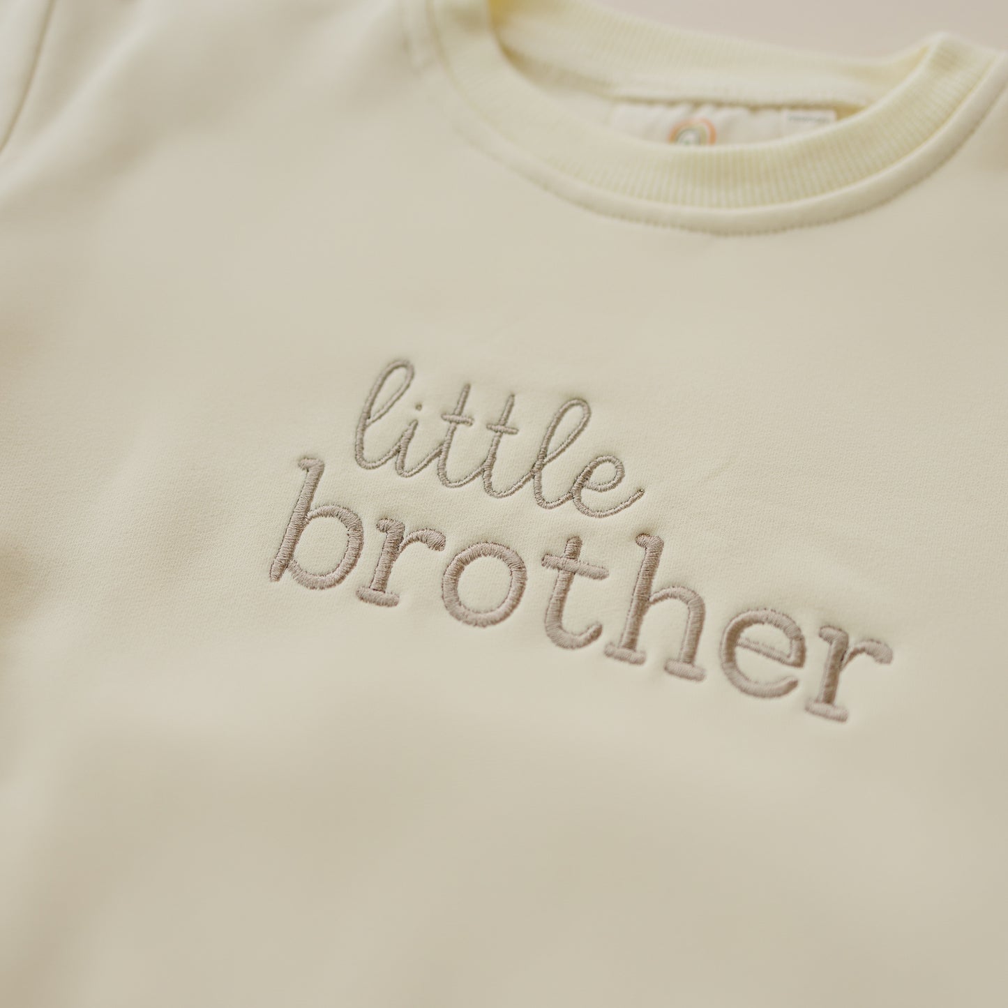 Custom Embroidered Sibling Crewneck Sweatshirt or Romper - Big or Little Brother or Sister
