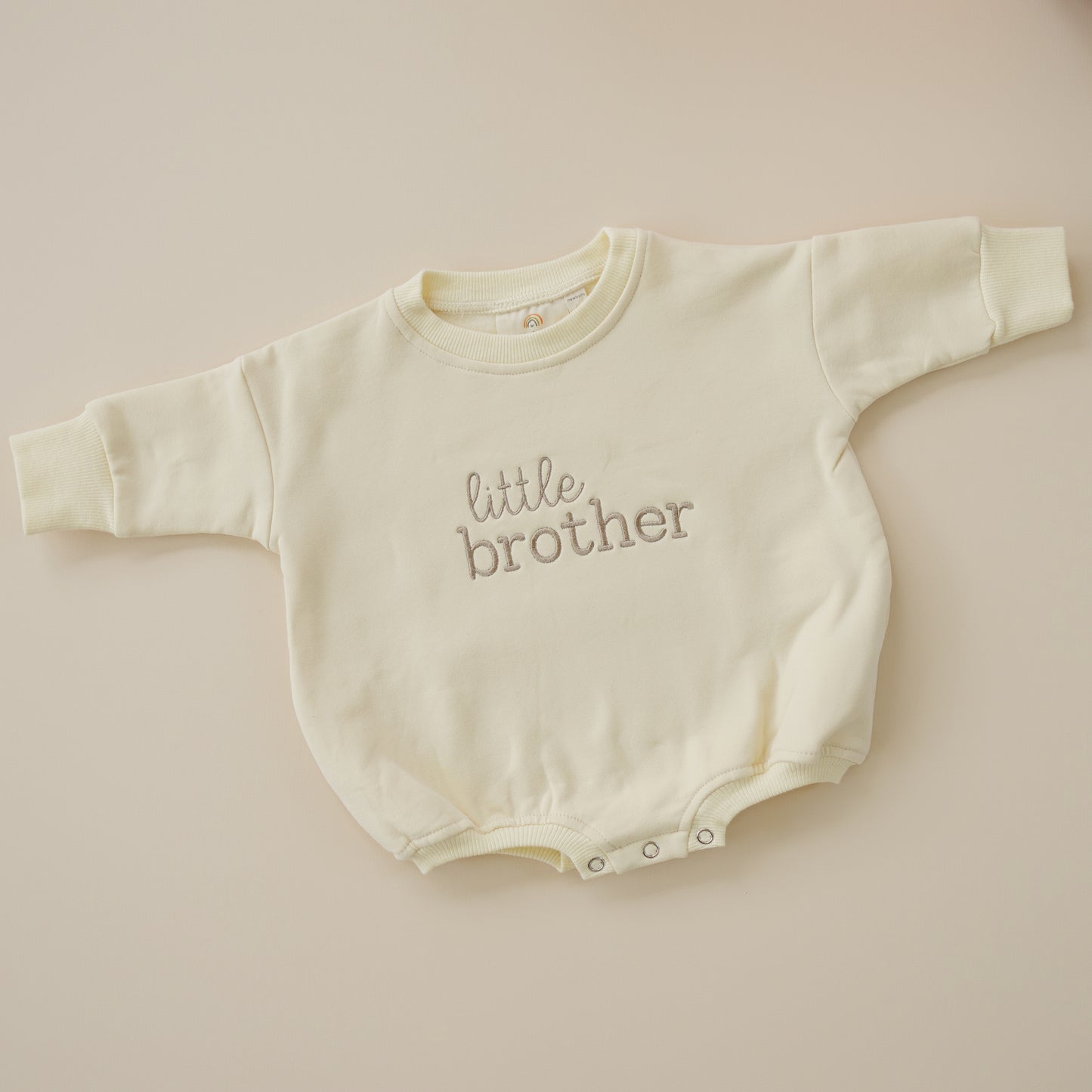 Custom Embroidered Sibling Crewneck Sweatshirt or Romper - Big or Little Brother or Sister
