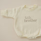 Custom Embroidered Sibling Crewneck Sweatshirt or Romper - Big or Little Brother or Sister