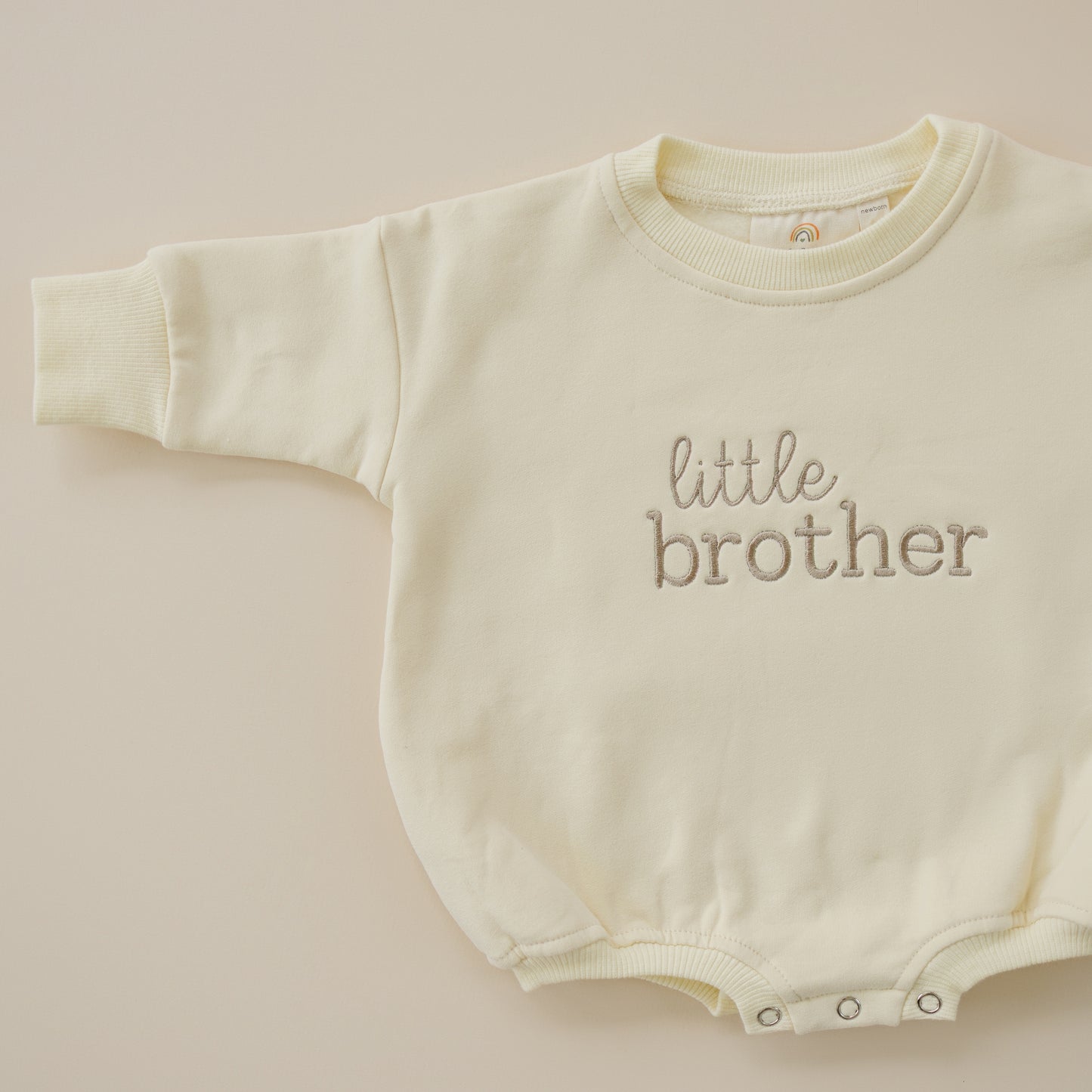 Custom Embroidered Sibling Crewneck Sweatshirt or Romper - Big or Little Brother or Sister