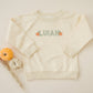 Custom Embroidered Organic Cotton Crewneck Sweatshirt - Pumpkin Letters