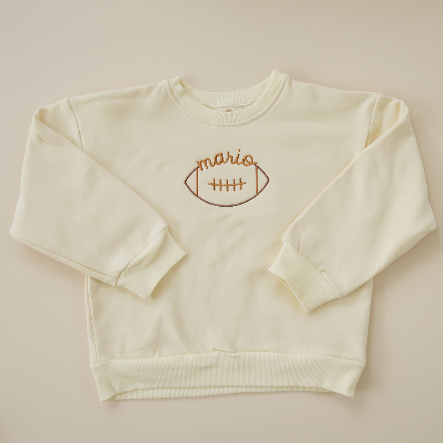 Custom Embroidered Crewneck or Sweatshirt Romper - Football