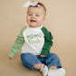 Custom Embroidered St. Patrick's Day Colorblock Tee