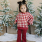 Red Plaid Christmas Tree Crewneck Sweatshirt