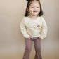 Custom Thanksgiving Embroidered Organic Cotton Crewneck