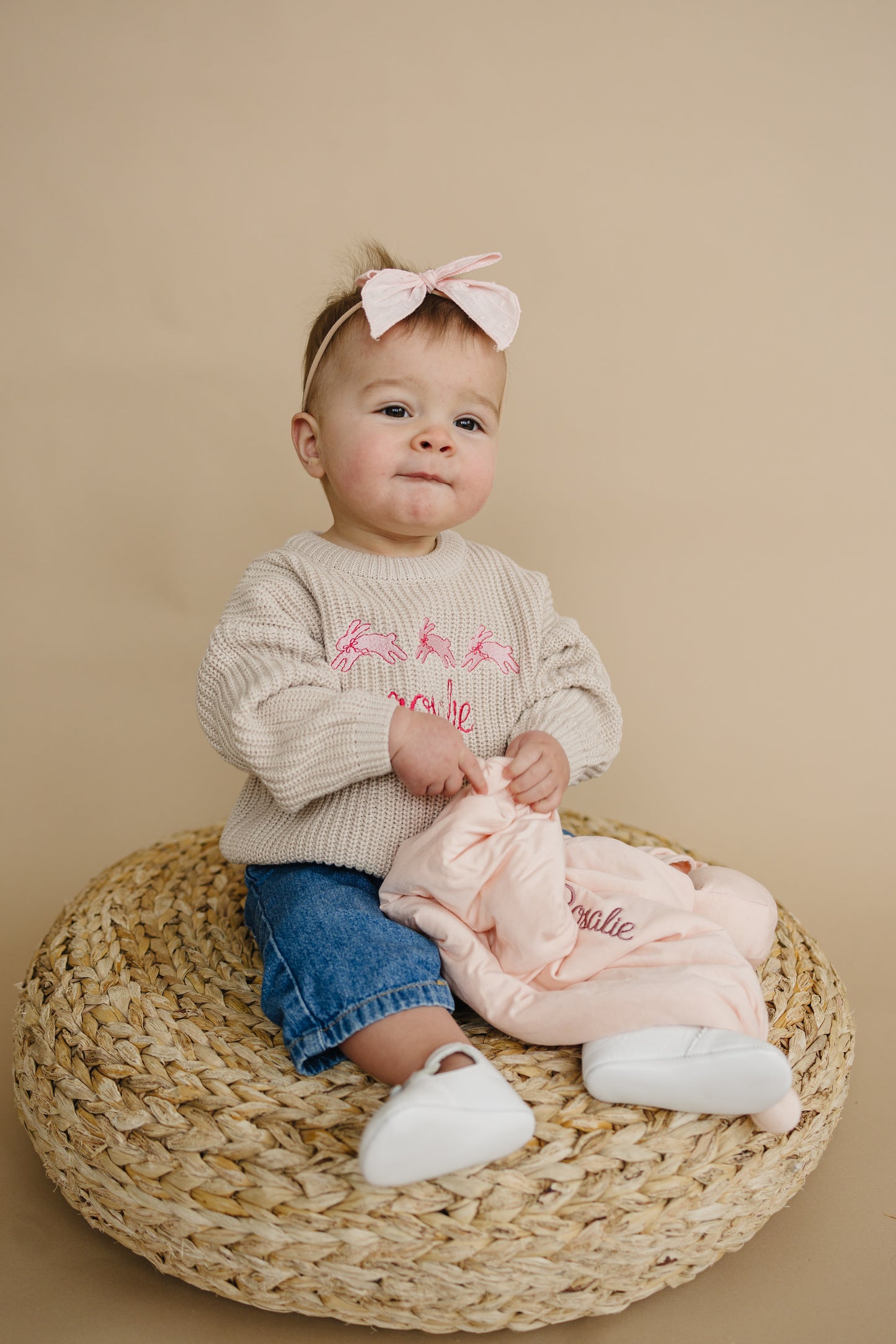 Custom Embroidered Easter Knit Sweater - more colors & design options