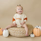 Colorblock 'Pumpkin' Sweatshirt Romper