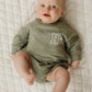 Custom Embroidered St. Patrick's Organic Cotton Sweatshirt Romper