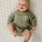 Custom Embroidered St. Patrick's Organic Cotton Sweatshirt Romper