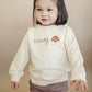 Custom Thanksgiving Embroidered Organic Cotton Crewneck