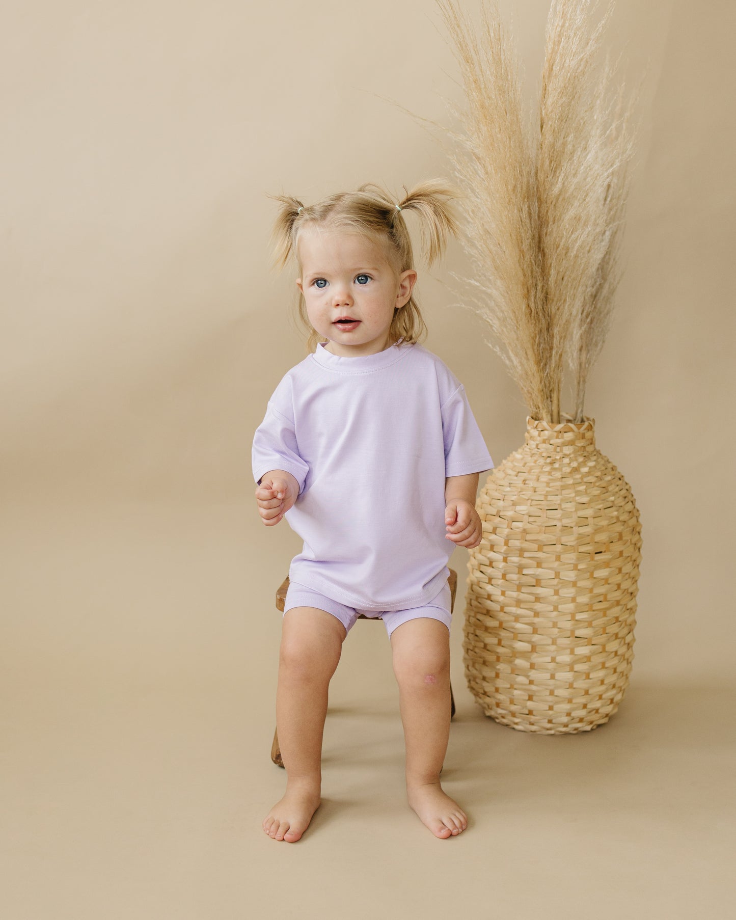 Bamboo Tee & Bike Shorts Set