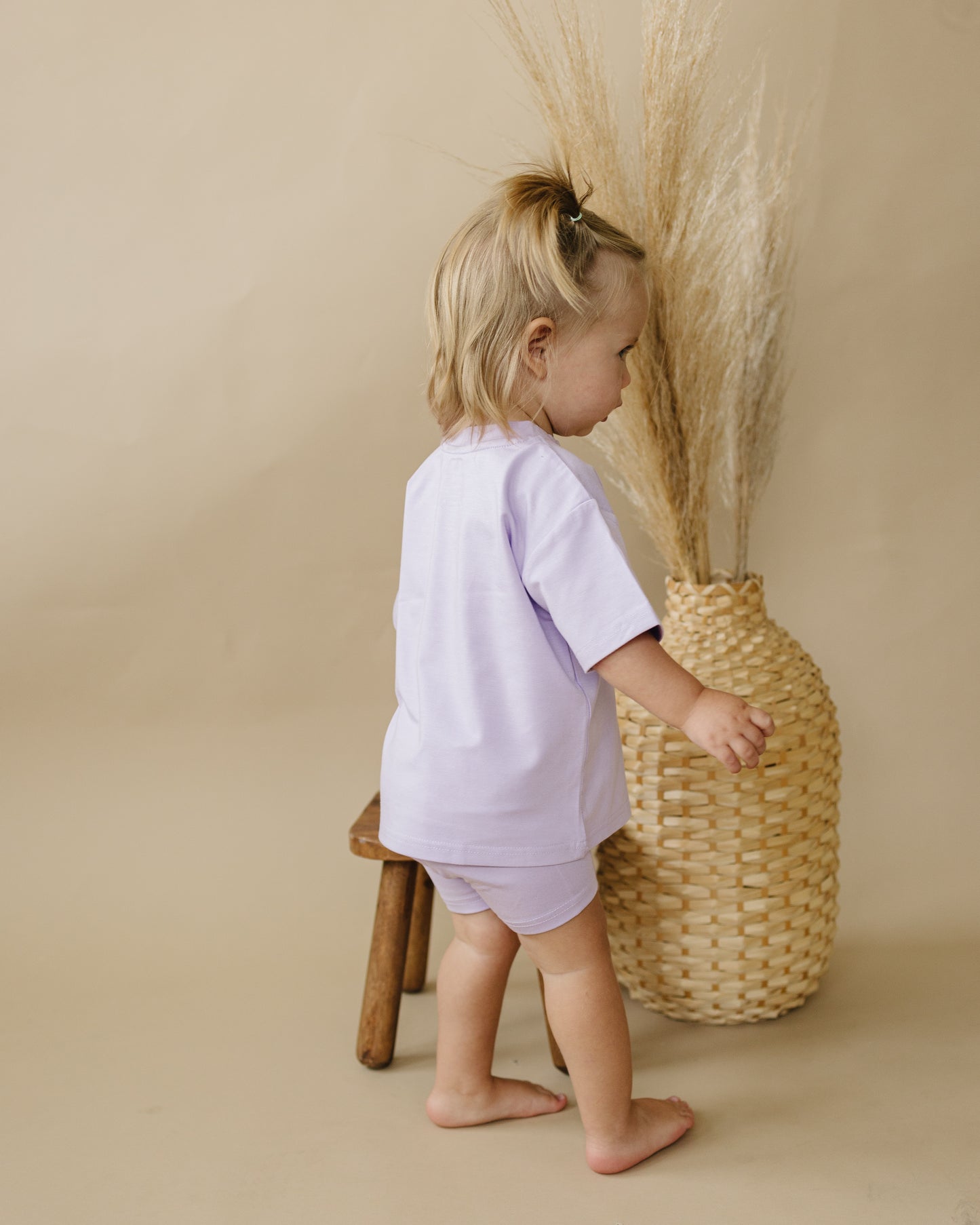 Bamboo Tee & Bike Shorts Set