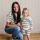 Navy Stripe Adult Knit Sweater