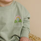 Custom Embroidered St. Patrick's Day Sweatshirt Romper