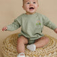 Custom Embroidered St. Patrick's Day Sweatshirt Romper