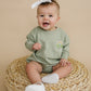 Custom Embroidered St. Patrick's Day Sweatshirt Romper