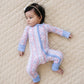 Bamboo Zip Romper | Baseball Girl