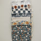 Taupe Stripe Muslin Burp Cloth