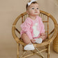 Applique Bunny Sweatshirt Romper