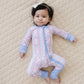 Bamboo Zip Romper | Baseball Girl