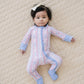 Bamboo Zip Romper | Baseball Girl