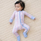 Bamboo Zip Romper | Baseball Girl