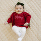 Custom Embroidered Christmas Sweater - Red or Green