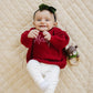 Cozy Ribbed Bamboo Leggings for Kids - Christmas