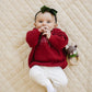 Cozy Ribbed Bamboo Leggings for Kids - Christmas