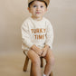 Turkey Time Organic Cotton Sweatshirt Romper