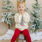 Cozy Ribbed Bamboo Leggings for Kids - Christmas