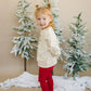 Cozy Ribbed Bamboo Leggings for Kids - Christmas