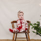 Holiday Toile Ribbed Bamboo Zipper