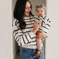 Navy Stripe Adult Knit Sweater