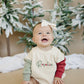 Custom Embroidered Christmas Colorblock Sweatshirt or Romper