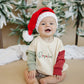 Custom Embroidered Christmas Colorblock Sweatshirt or Romper