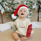 Custom Embroidered Christmas Colorblock Sweatshirt or Romper