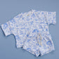 Shorts Set | Blue Flowers