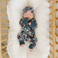 Americana Floral Ribbed Bamboo Zipper