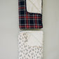 Christmas Plaid Bamboo Fleece Quilt