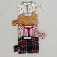 Christmas Plaid Bamboo Head Wrap