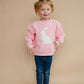 Applique Bunny Crewneck Sweatshirt