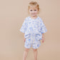 Shorts Set | Blue Flowers