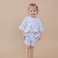 Shorts Set | Blue Flowers