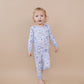 Bamboo Two Piece Set | Blue Flowers