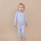 Bamboo Two Piece Set | Blue Flowers
