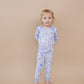 Bamboo Two Piece Set | Blue Flowers