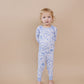 Bamboo Two Piece Set | Blue Flowers