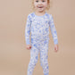 Bamboo Two Piece Set | Blue Flowers